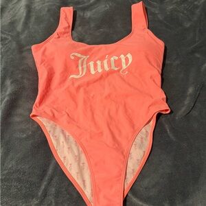 Juicy Couture Coral One-Piece Swimsuit size M